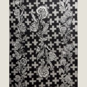 black and white etching