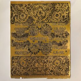 etching monoprint with gold leaf