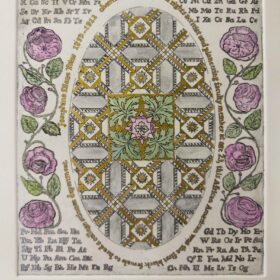 etching with watercolor on paper