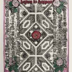 etching with watercolor